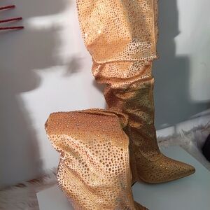 Gold Cape Robbin Boots